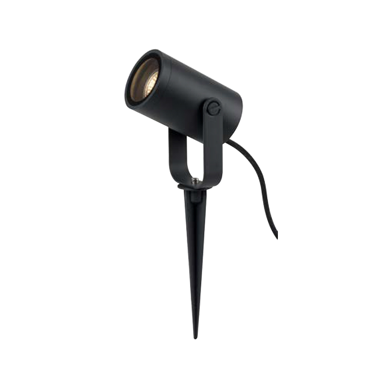 Large size aluminium spotlight with ground plug 6112