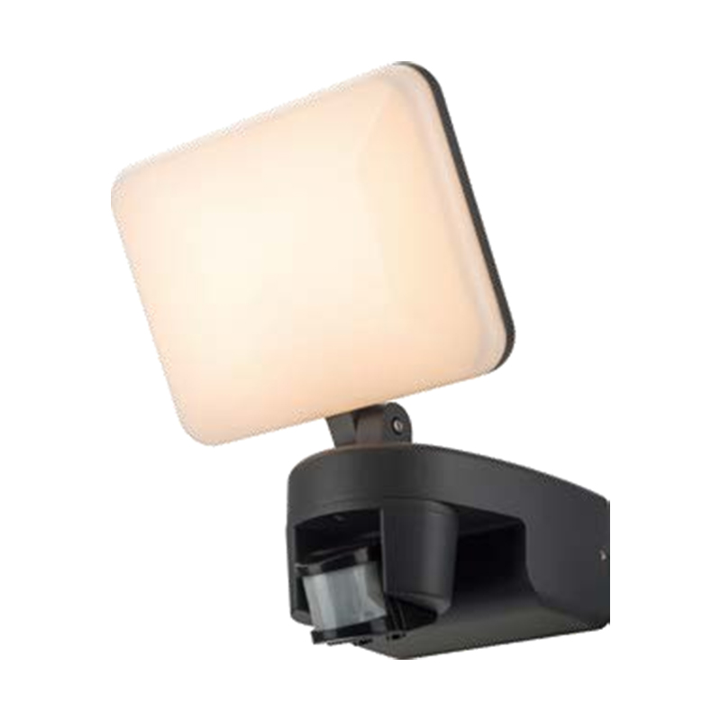 150°rotatable wall light with induction LED square housing 5691-PIR