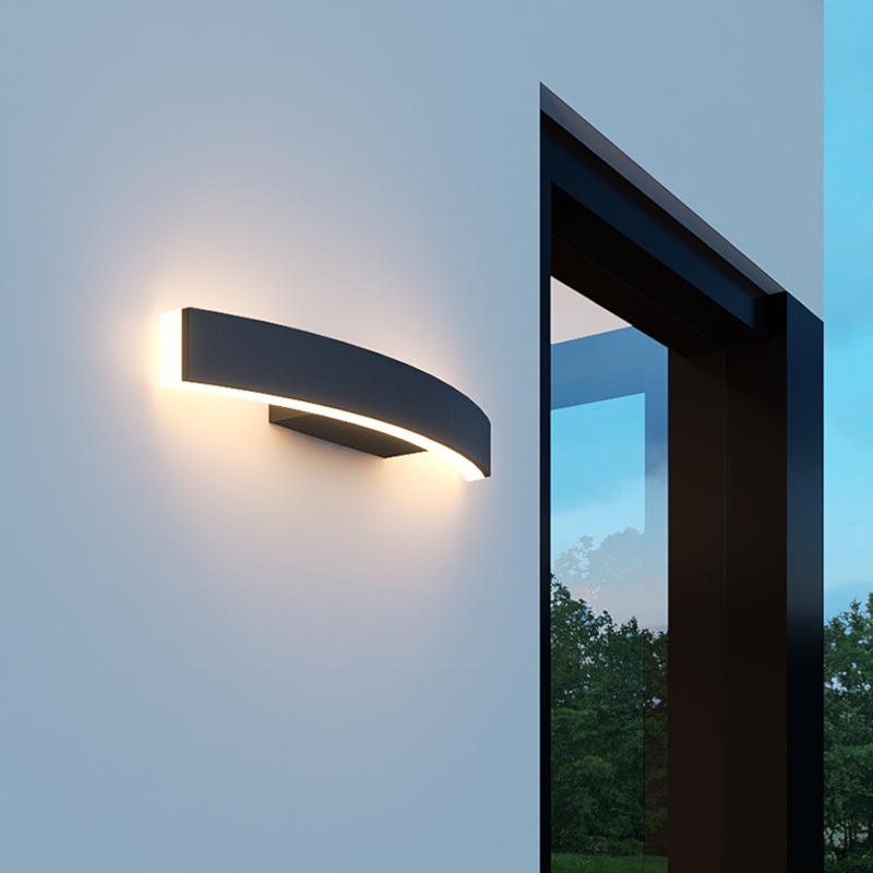 Long strip with arc on both sides common light wall lamp 5971