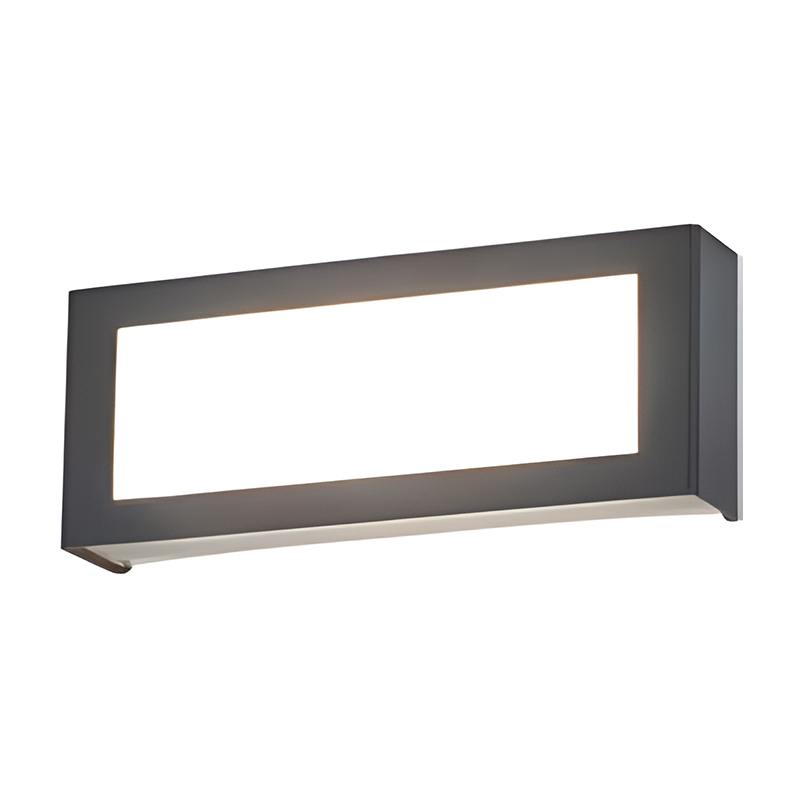 Irregular hollow outdoor square wall light 6001