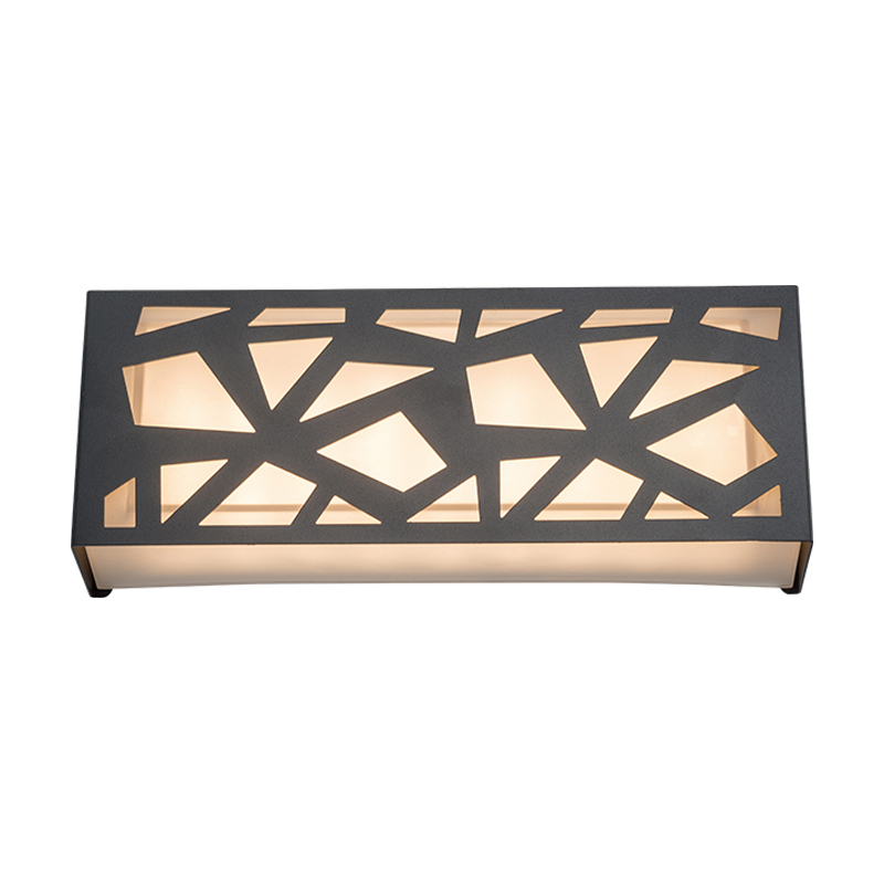 Irregular hollow outdoor square wall light 6001