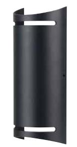 Curved Cutout GU10 IP54 Aluminium Up Down Outdoor Wall Light 6573 Curved Cutout GU10 IP54 Aluminium Up Down Outdoor Wall Light 6573